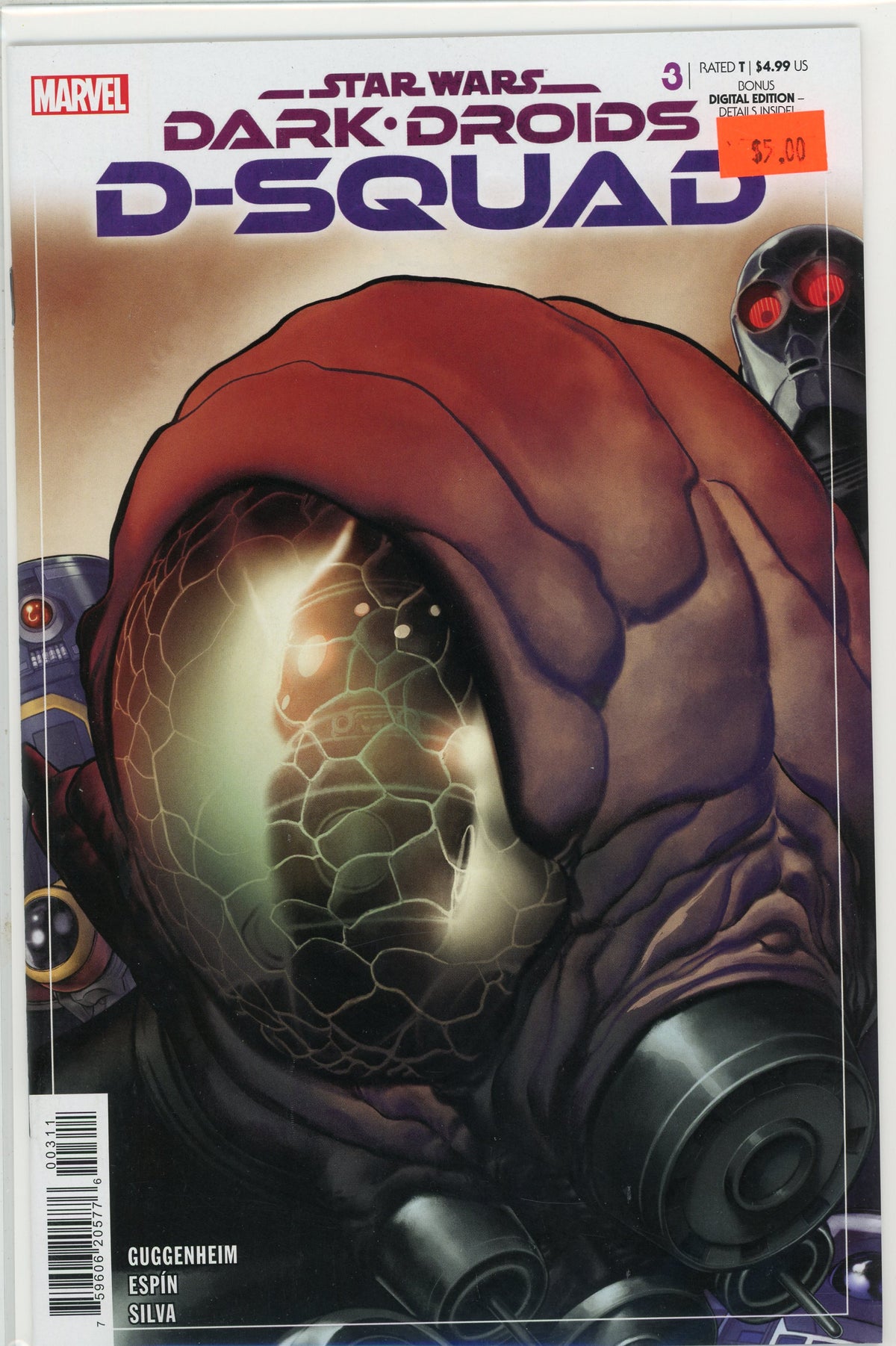 STAR WARS DARK DROIDS D SQUAD #3 NM GLISTENING FINISH GREAT COVER
