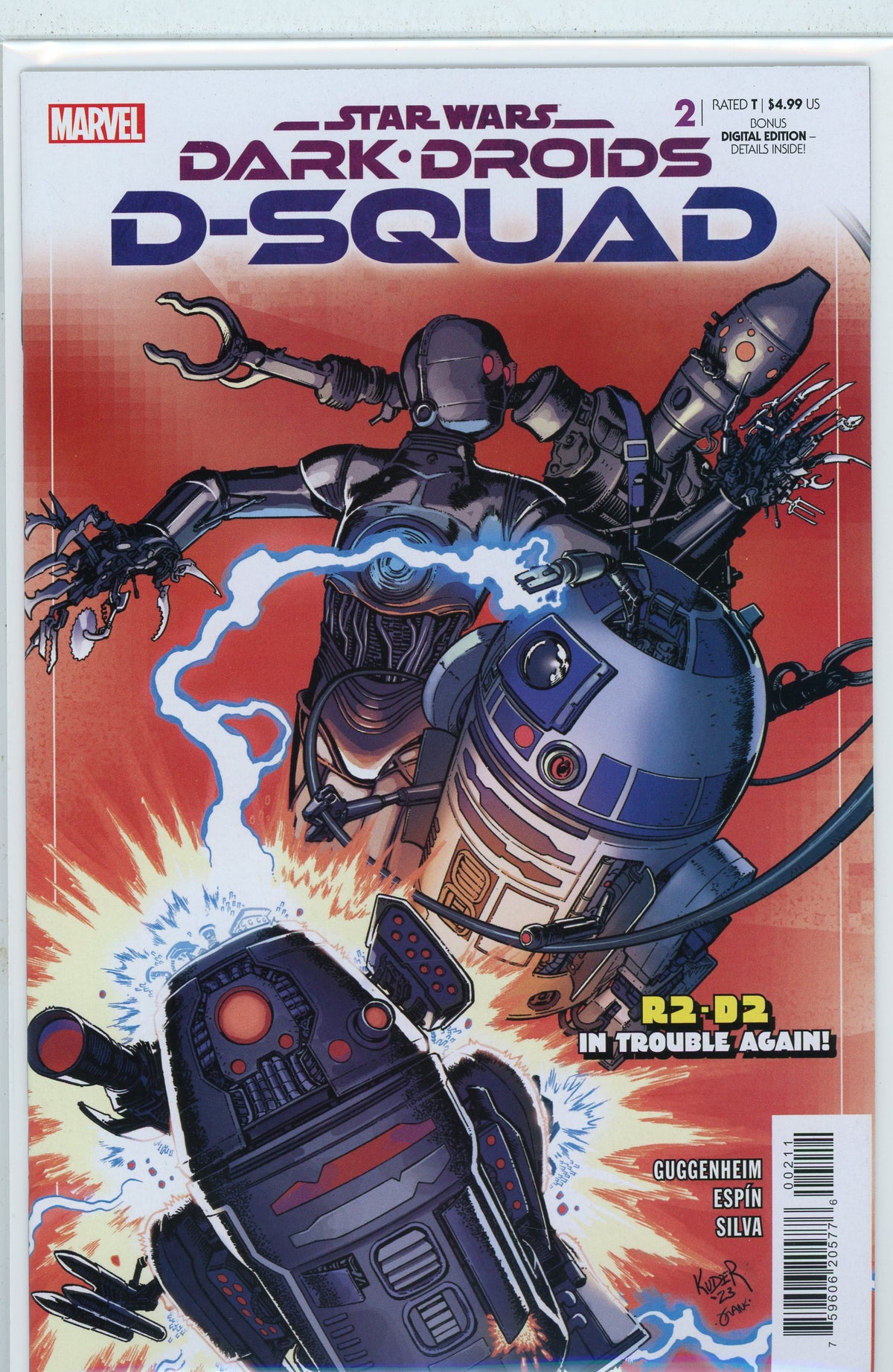 STAR WARS #2 NM DARK DROIDS D SQUAD NM STUNNING BATTLE COVER KILLER GLOSS