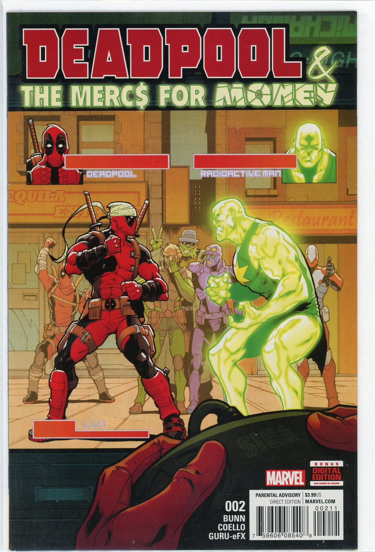 DEADPOOL THE MERCS FOR MONEY #2 BUNN WORK NM GLOSSY COVER