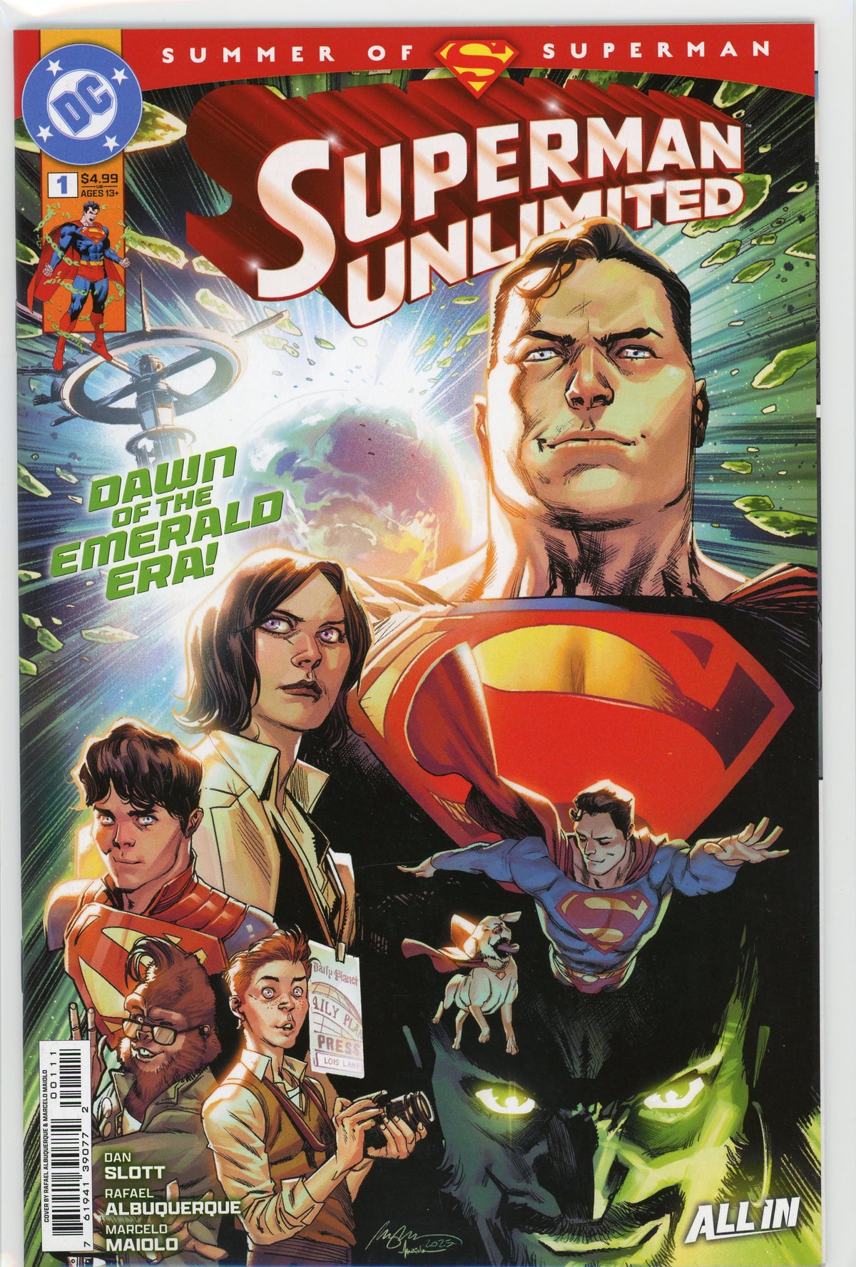 SUPERMAN UNLIMITED #1` ALL IN NM GORGEOUS COVER STUNNING GLOSS