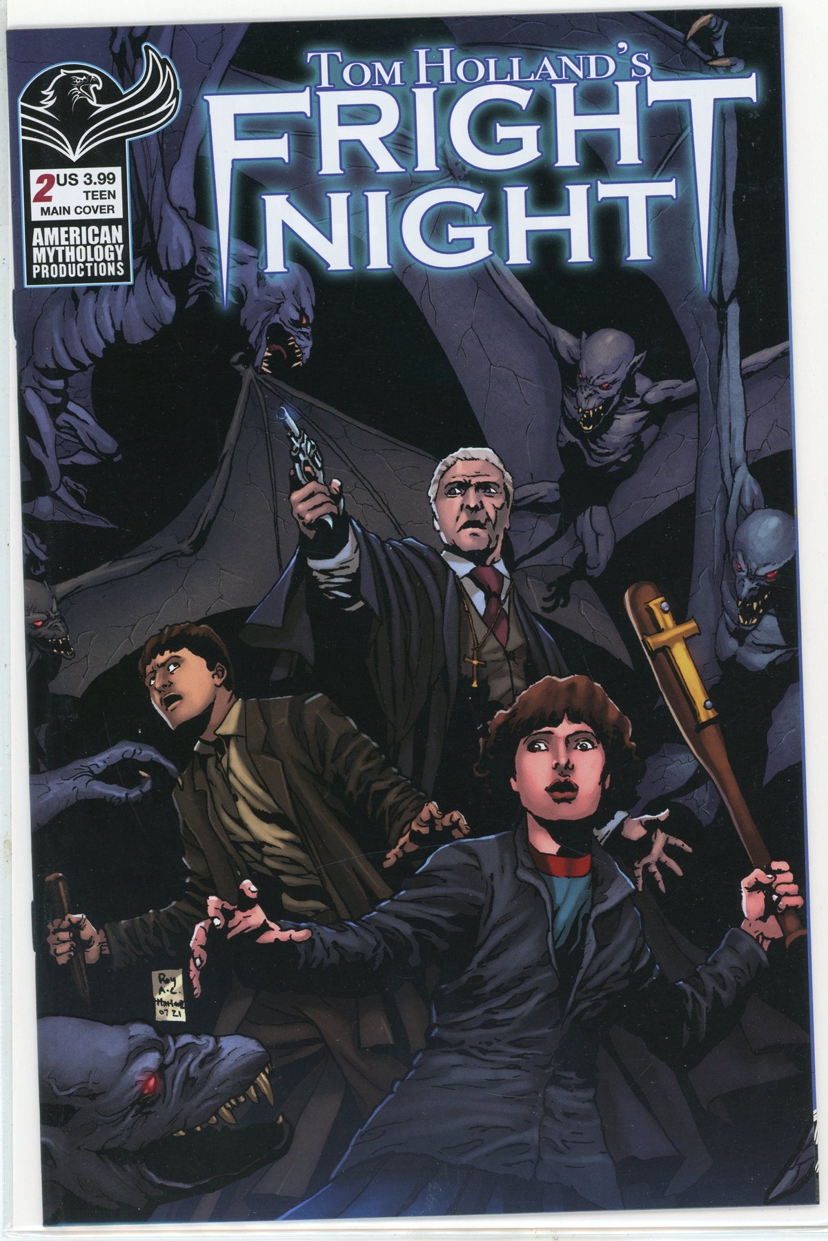 TOM HOLLANDS FRIGHT NIGHT #2 NM INTRIGUING COVER KILLER FINISH