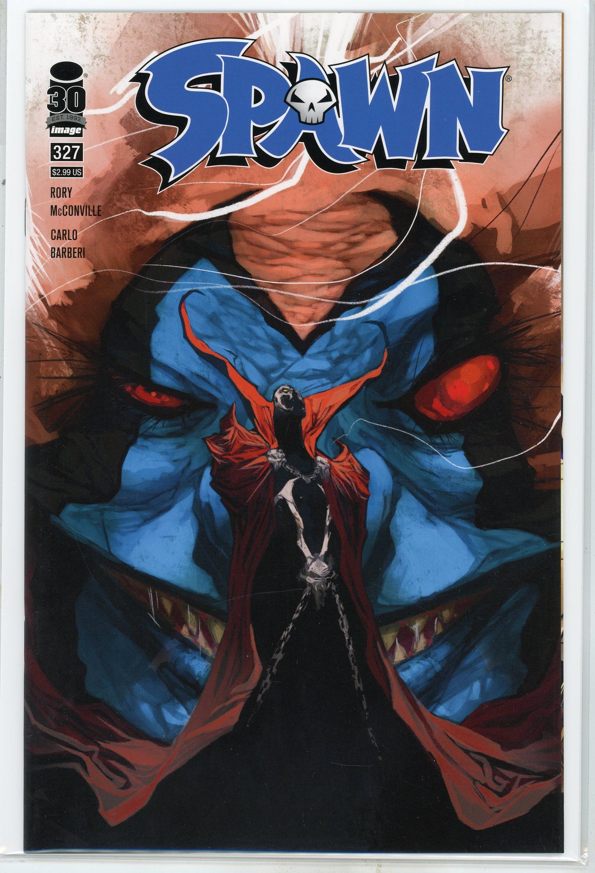 SPAWN #327 NM DAZZLING COVER INCREDIBLE GLOSSY SHEEN