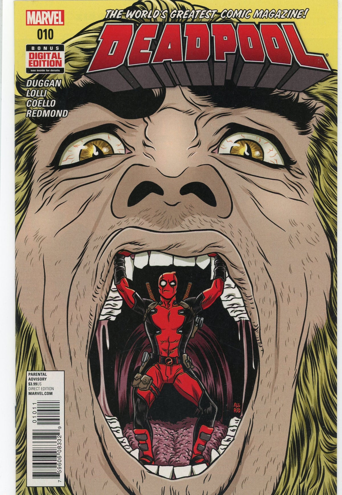 DEADPOOL #10 NM AWESOME COVER BRILLIANT GLOSS