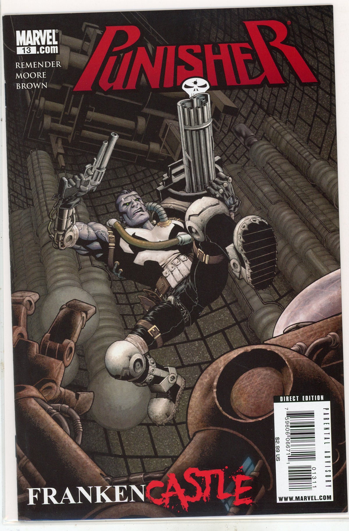THE PUNISHER #13 NM FRANKENCASTLE ACTION PACKED COVER ASTOUNDING GLOSS