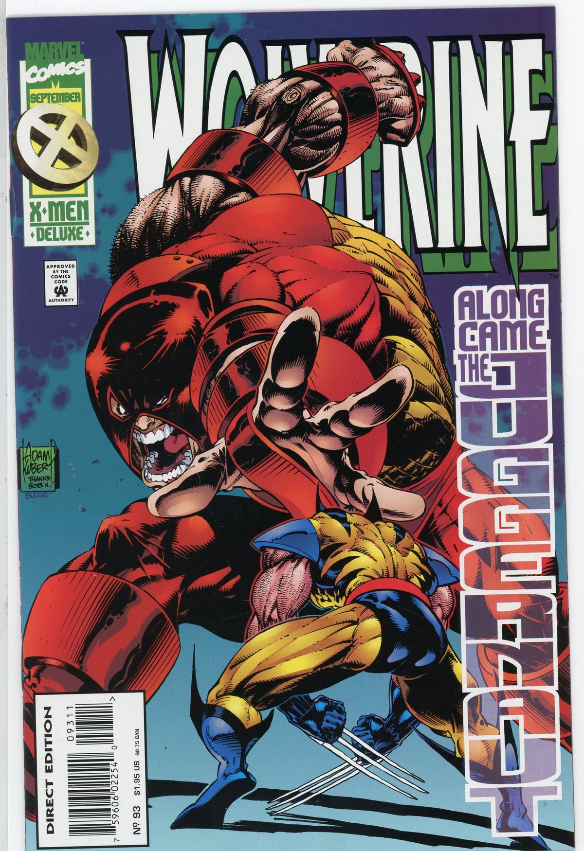 WOLVERINE #93 NM GREAT JUGGERNAUT BATTLE COVER BEAUTIFUL GLOSS