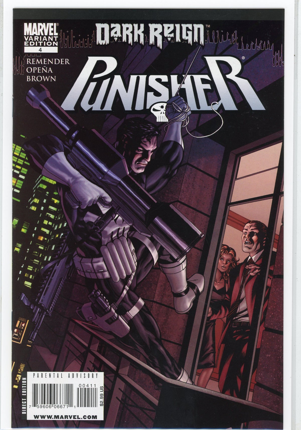 PUNISHER #4 DARK REIGN VARIANT ED. NM CLASSIC ZECK COVER HOMAGE NICE GLOSS