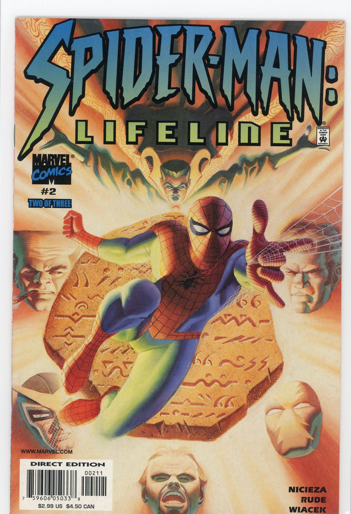SPIDERMAN LIFELINE #2 NM ACTION PACKED COVER SERIOUSLY AMAZING FINISH