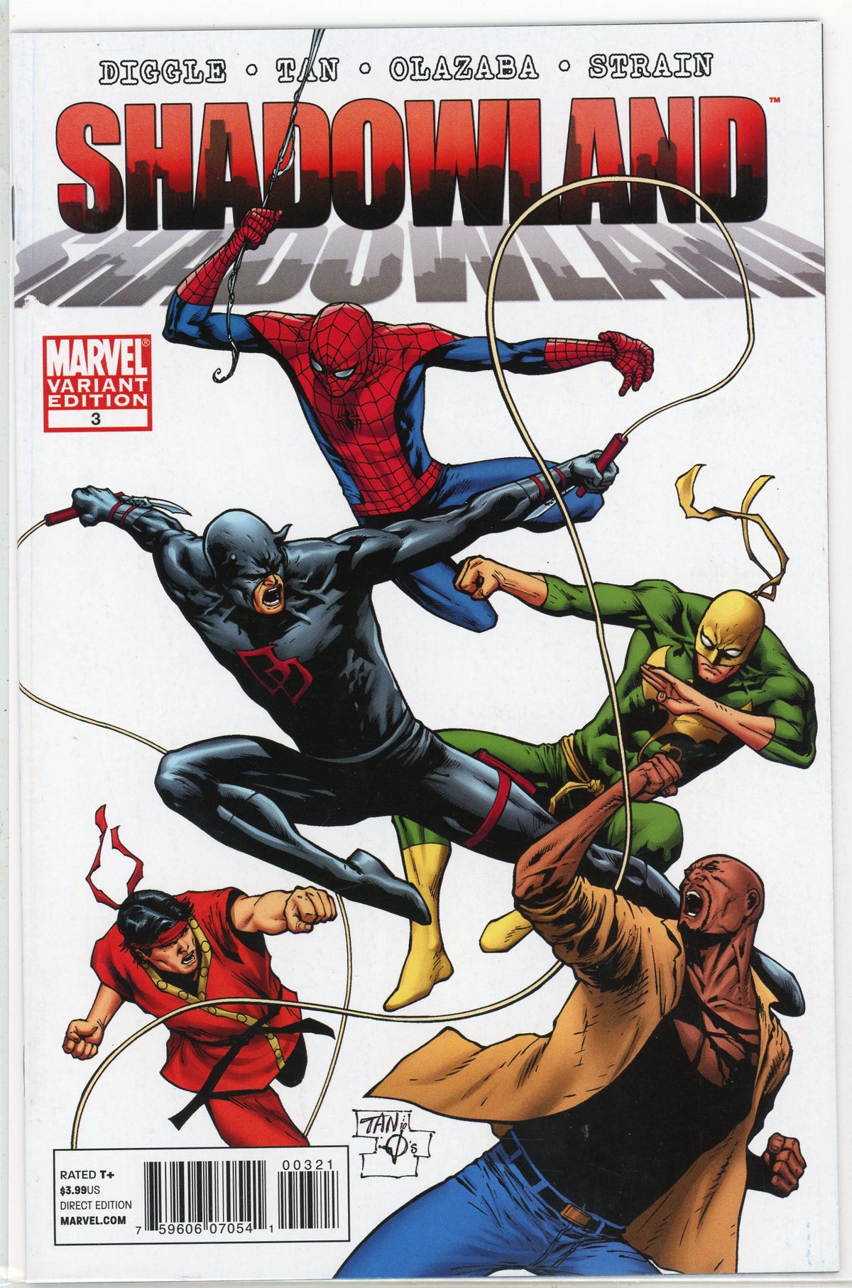 SHADOWLAND #3 VARIANT EDITION NM ACTION PACKED COVER TREMENDOUS GLOSS