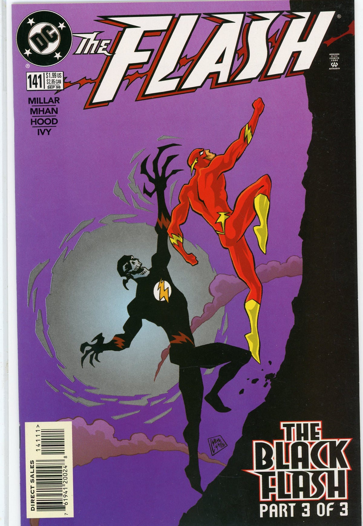 THE FLASH #141 NM BLACK FLASH APP. ACTION PACKED COVER GREAT GLOSS