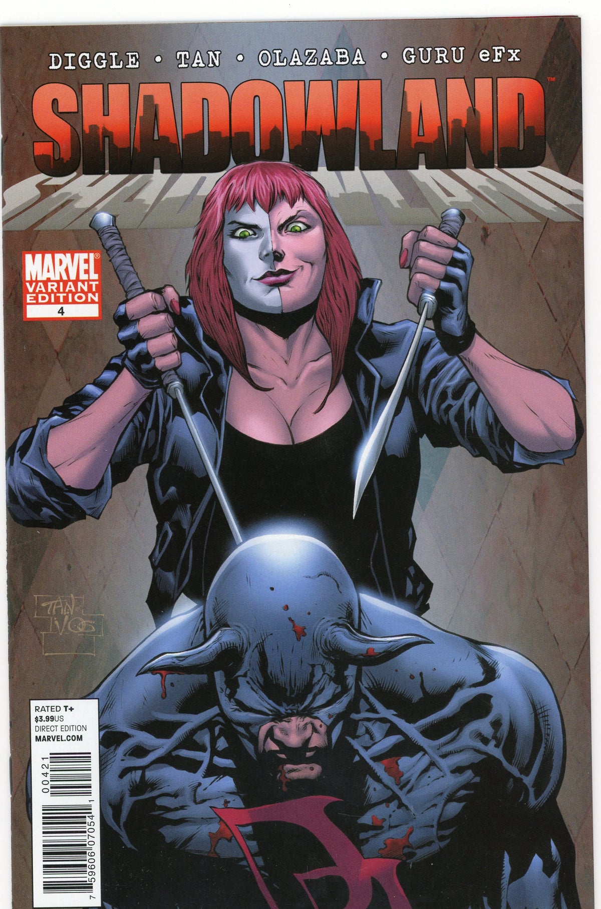 SHADOWLAND #4 NM BRILLIANT GLOSS DRAMATIC COVER