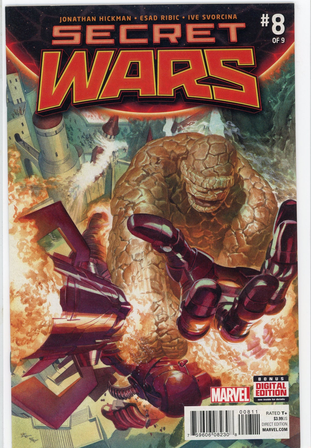 SECRET WARS #8 OF 9 NM GORGEOUS COVER INIMITABLE SHINE