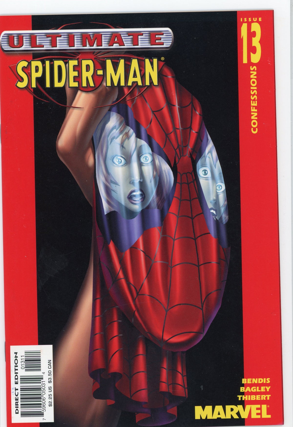 ULTIMATE SPIDERMAN #13 NM BAGLEY BENDIS WORK GLOSSY FINISH GREAT COVER