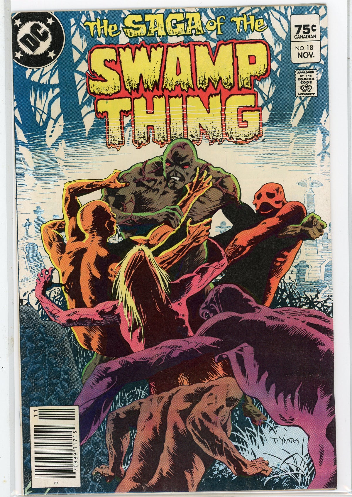 SWAMP THING #18 NM CPV TREMENDOUS BATTLE COVER STUNNING SHINE