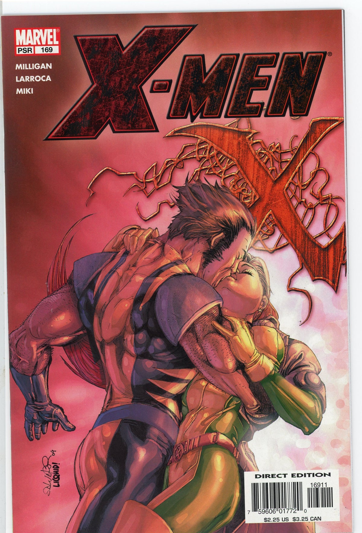 X-MEN #169 NM CLASSIC KISSING COVER REMARKABLE GLOSSY SHEEN