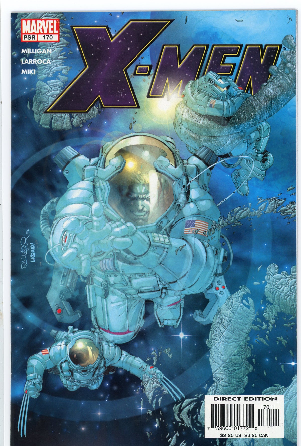X-MEN #170 NM CLASSIC UNDERWATER COVER EXCEPTIONAL GLOSS