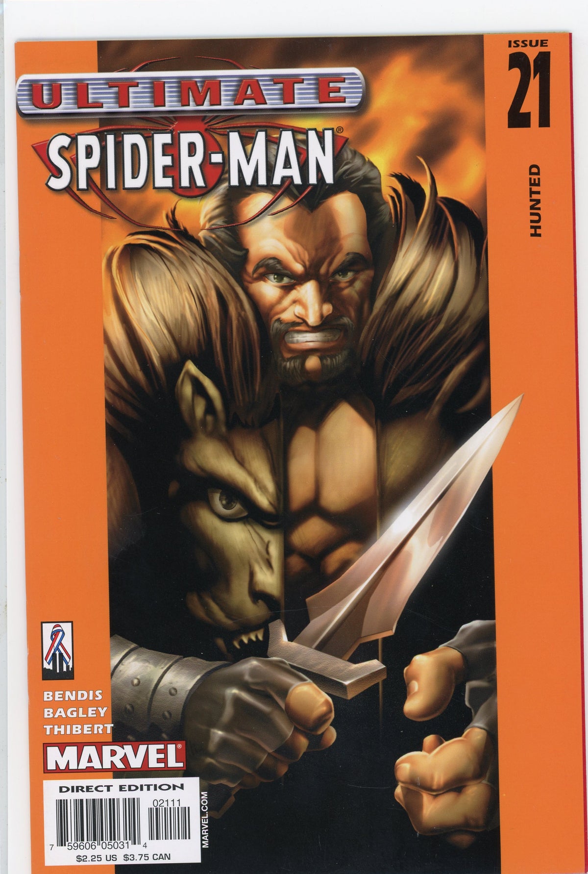 ULTIMATE SPIDERMAN #21 NM BAGLEY BENDIS WORK AWESOME KRAVEN COVER