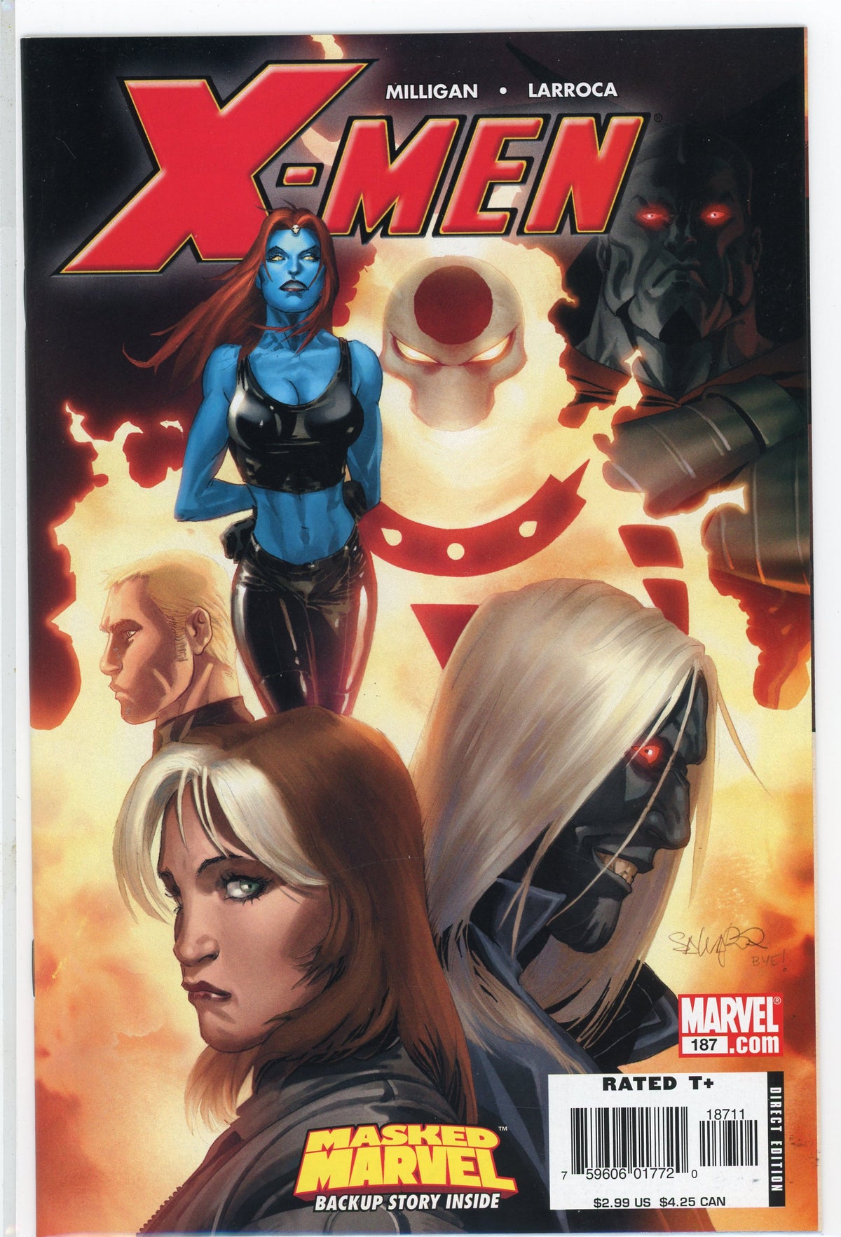 X-MEN #187 NM GLOSSY COVER PHENOMANAL SHEEN