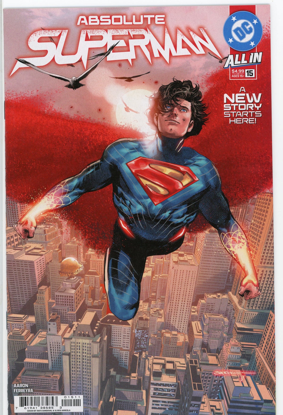 ABSOLUTE SUPERMAN #15 NM HOT TITLE SCENIC COVER BREATHTAKING GLOSS