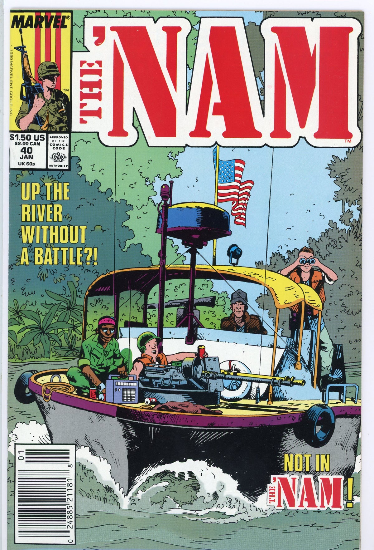THE NAM #40 NM RIVERBOAT COVER STUNNING GLOSS NEWSTAND GEM