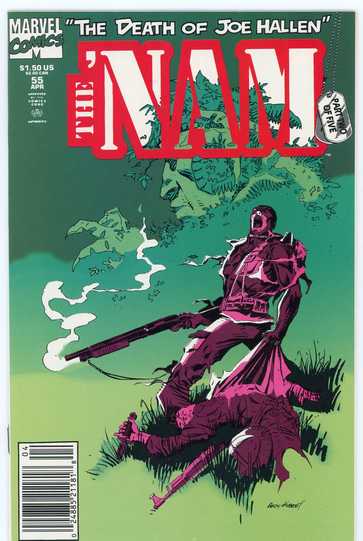 THE NAM #55 NM CLASSIC KUBERT COVER MIND BLOWING SHEEN NEWSTAND GEM