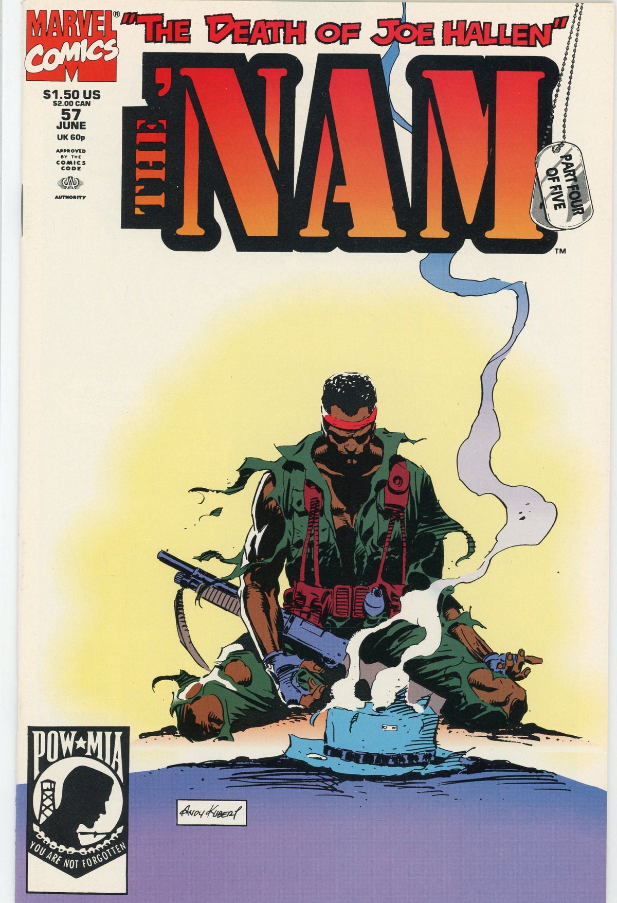 THE NAM #57 NM SHOCKING KUBERT COVER SCINTILLATING GLOSSY SHEEN