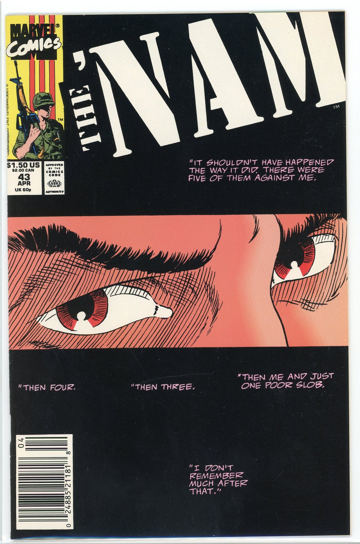 THE NAM #43 NM NEWSTAND ED. SWEET BLACK COVER EXTRAORDINARY GLOSS