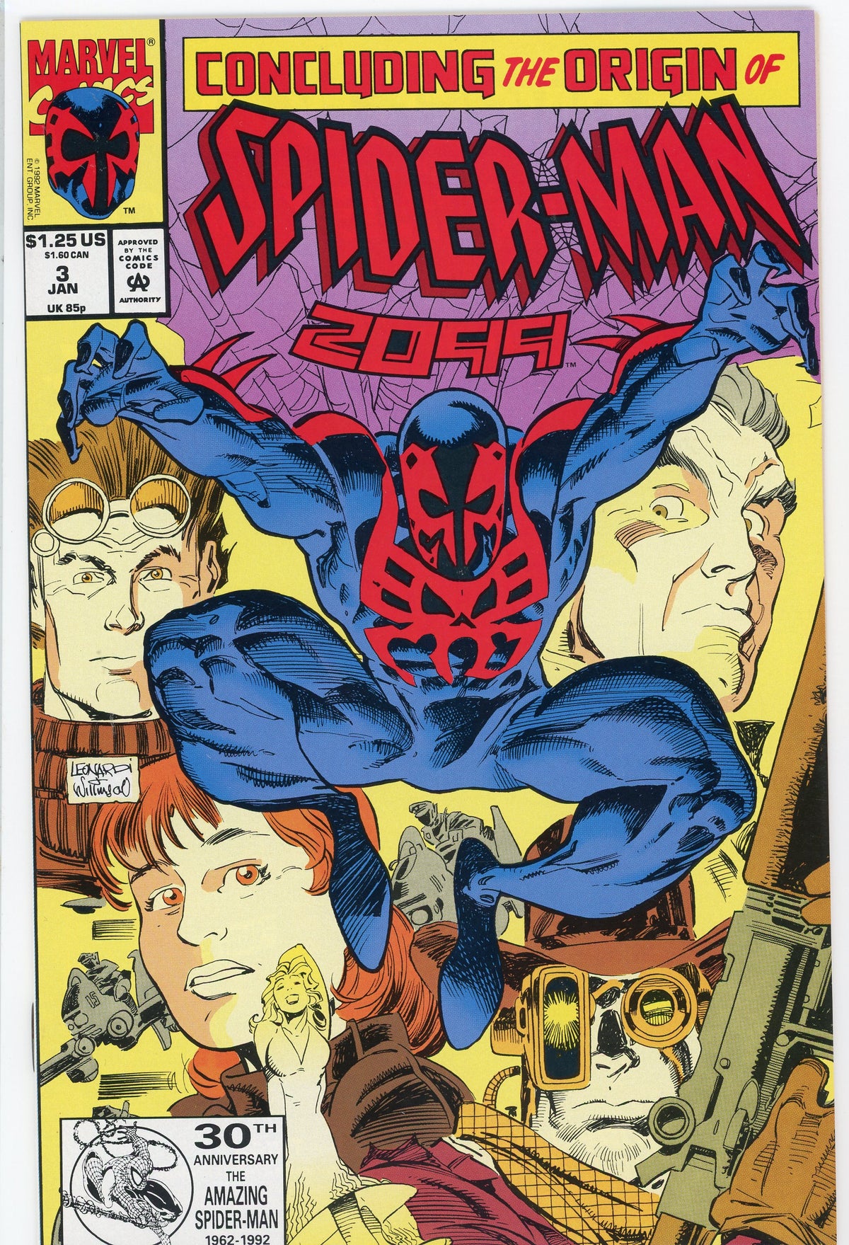 SPIDERMAN 2099 #3 NM AWESOME LEONARDI COVER INCREDIBLE FINISH