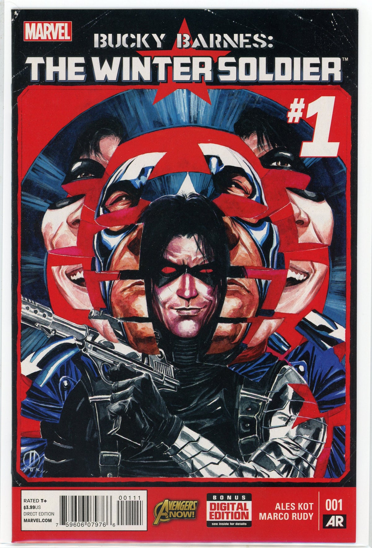 BUCKY BARNES THE WINTER SOLDIER #1 NM PHENOMENAL COVER KILLER SHEEN