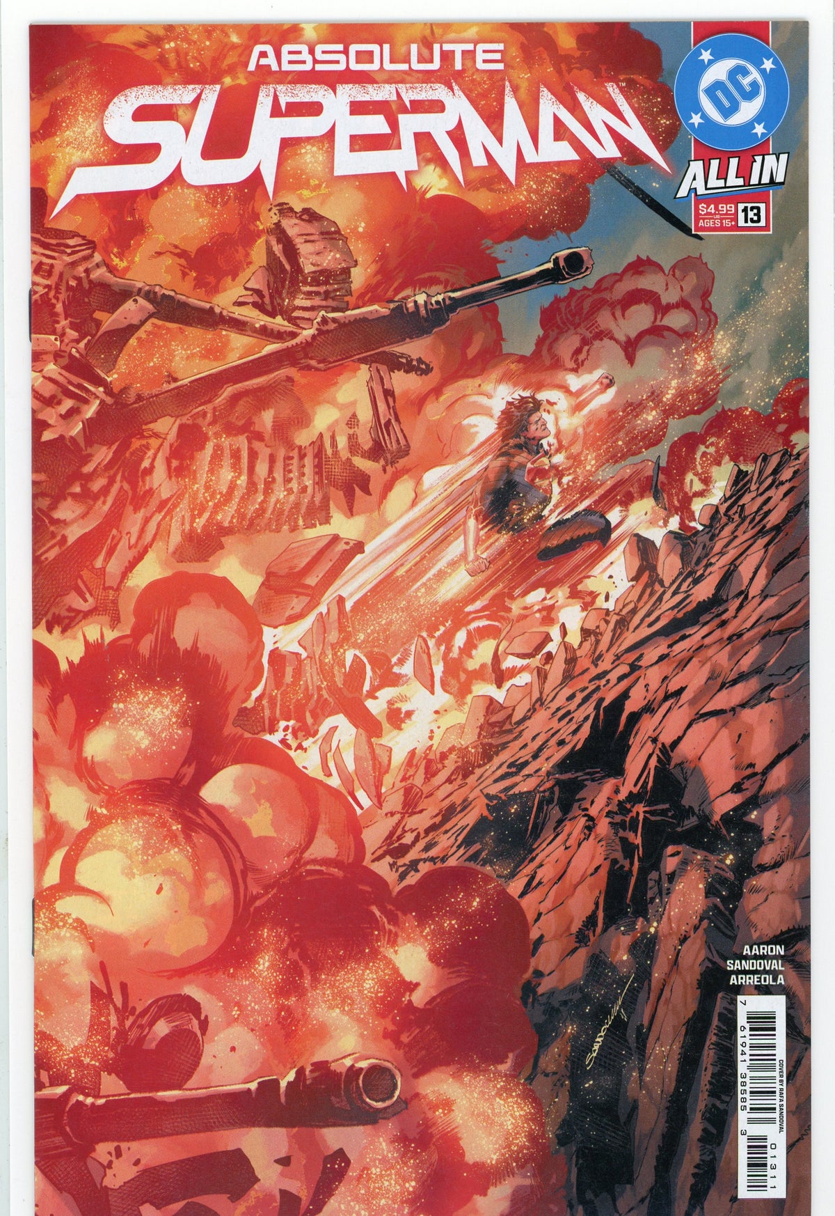ABSOLUTE SUPERMAN #13 NM ALL IN MIND BLOWING COVER AMAZING GLOSS