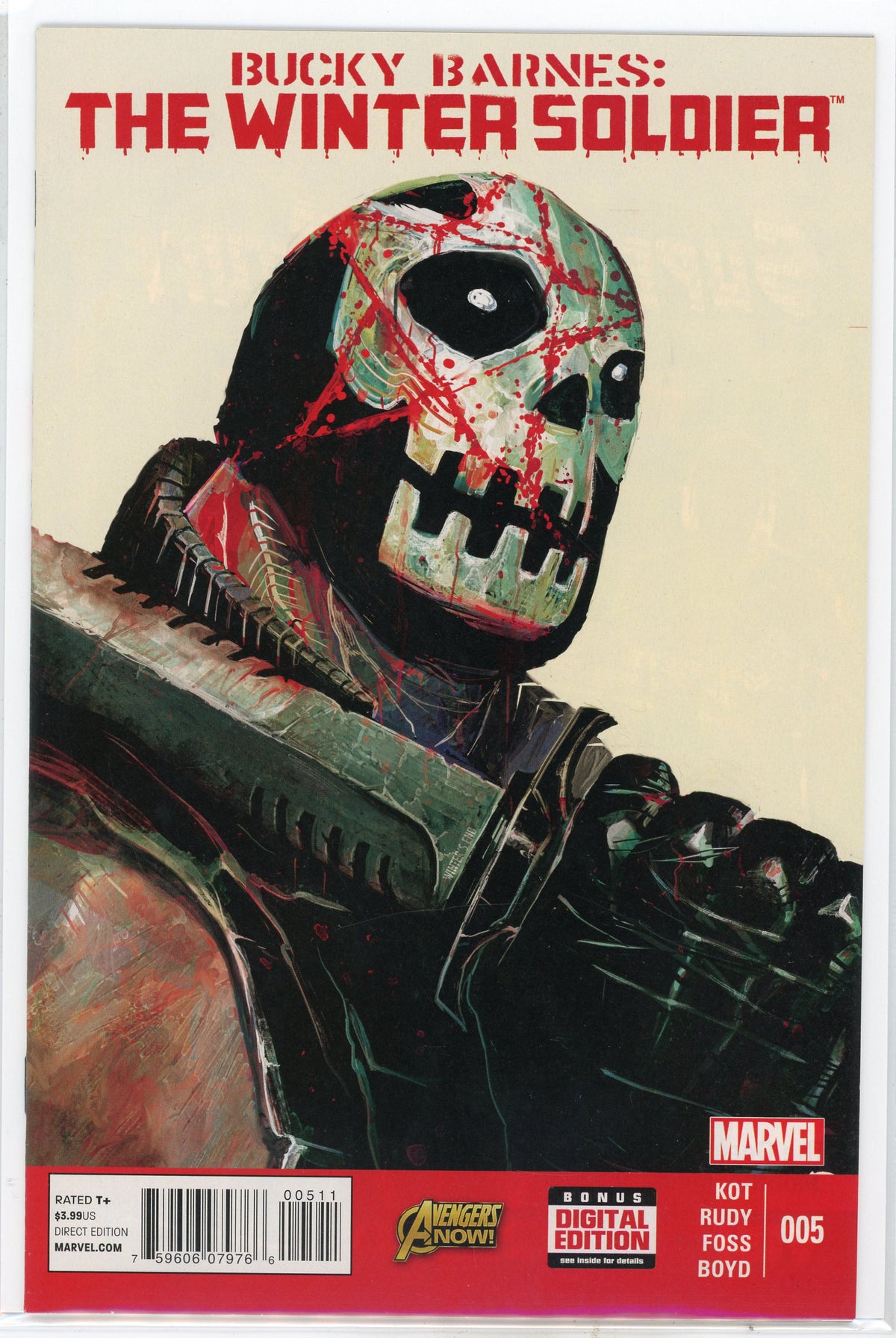 BUCKY BARNES WINTER SOLDIER #5 NM GREAT CROSSBONES COVER STUNNING GLOSS