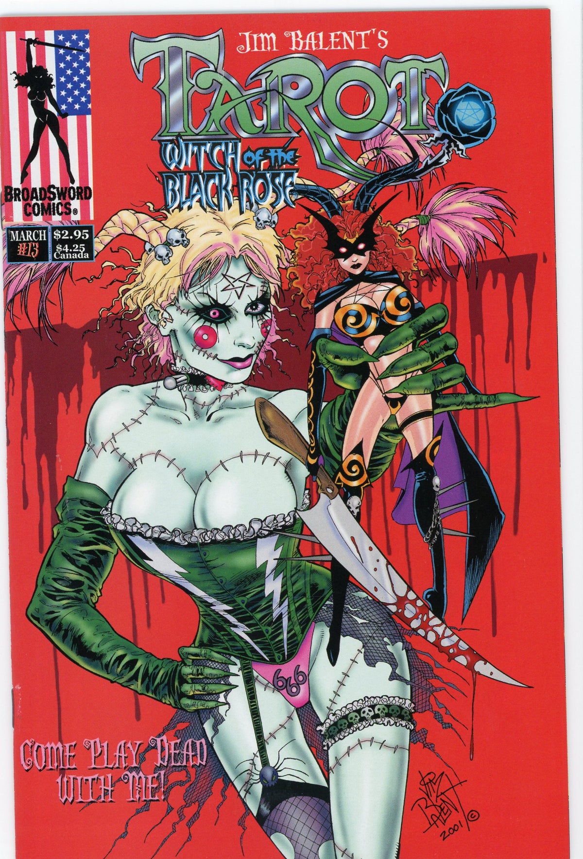 TAROT WITCH OF THE BLACK ROSE #13 NM SEXY COVER GLOSSY SHEEN