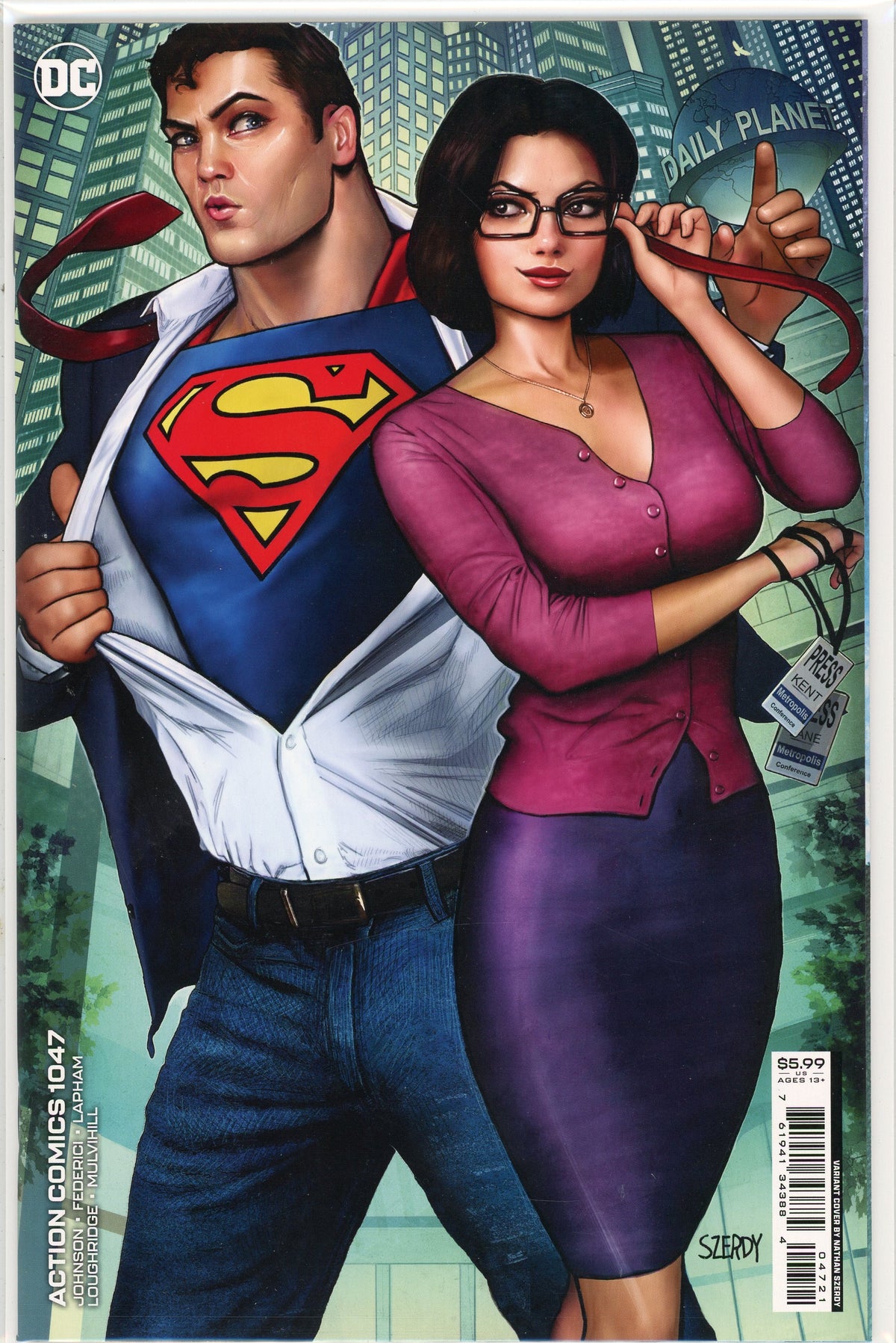 ACTION COMICS #1047 NM VARIANT COVER GLOSSY SHEEN STUNNING