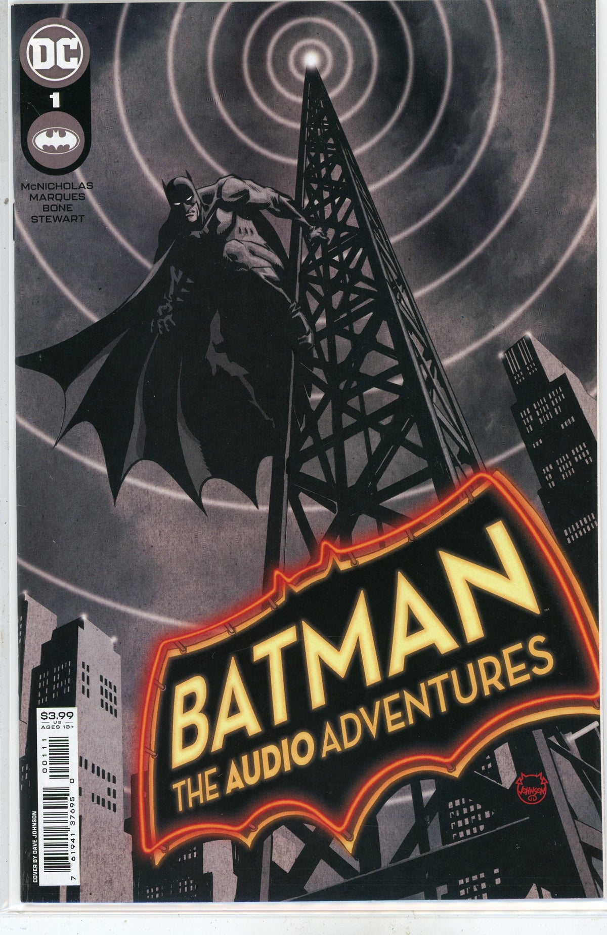 BATMAN THE AUDIO ADVENTURES #1 NM DAVE JOHNSON COVER NICE GLOSS