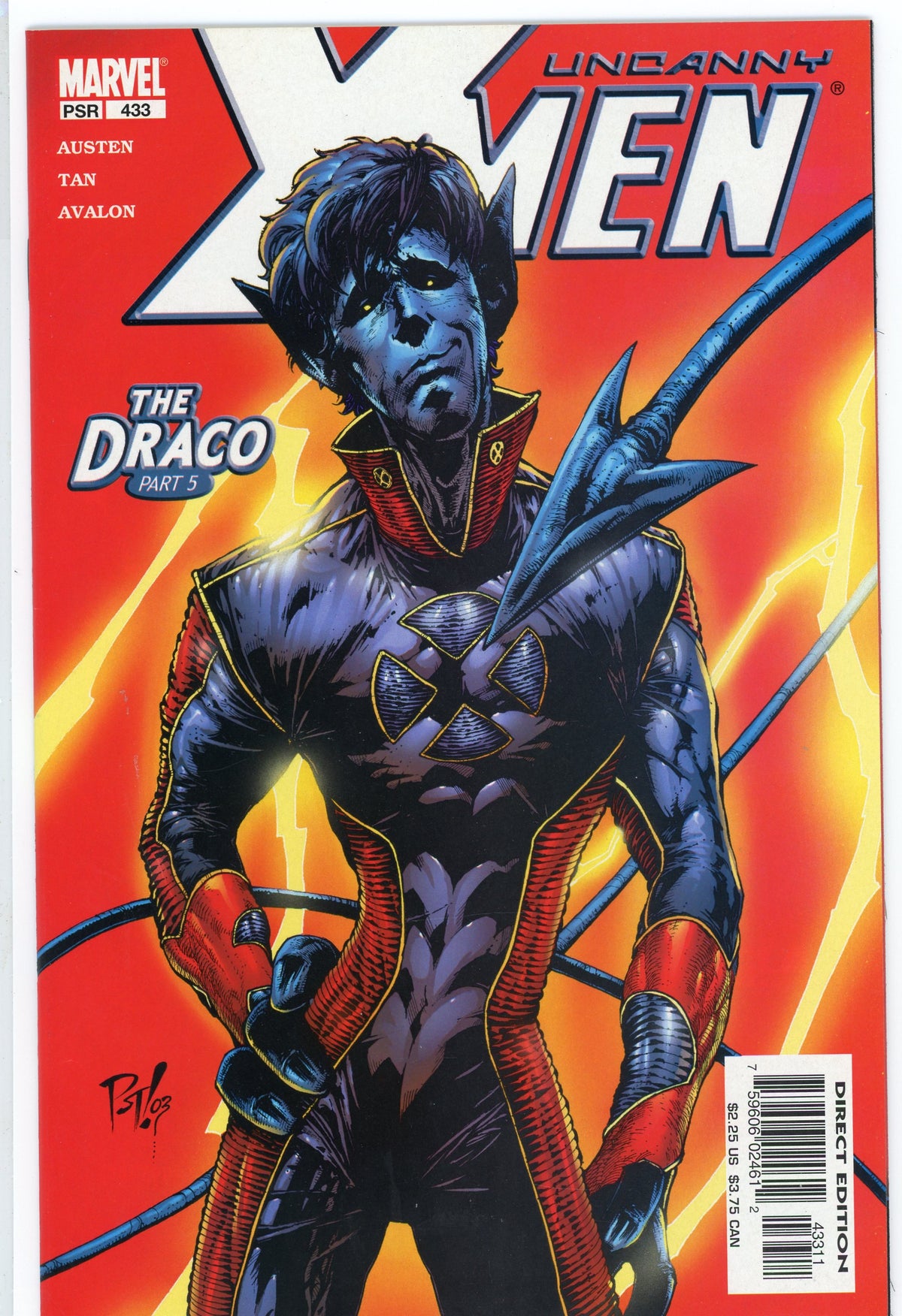 UNCANNY X-MEN #433 NM GREAT NIGHTCRAWLER SPOTLIGHT GLOSSY SHEEN
