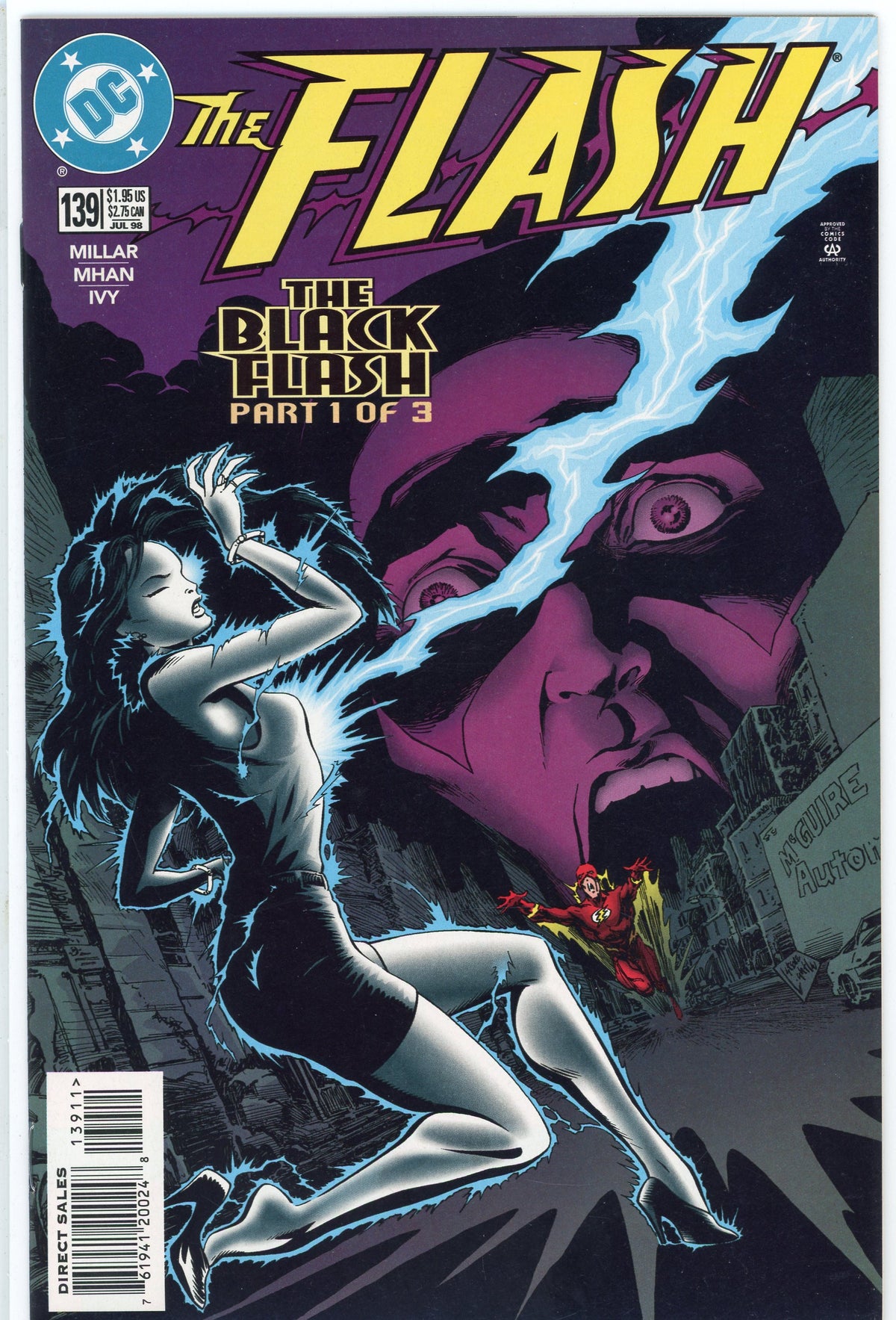 THE FLASH #139 NM BLACK FLASH APP. ELECTRIFYING COVER KILLER GLOSS