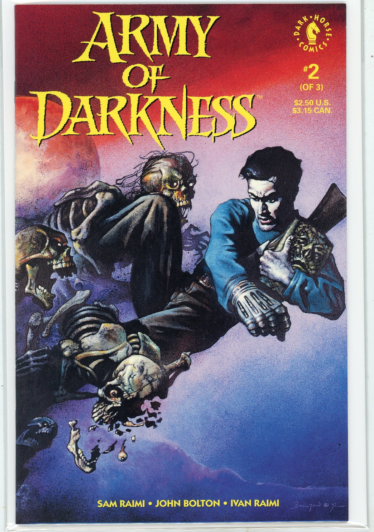 ARMY OF DARKNESS #2 OF 3 NM ICONIC COVER RAIMI WORK GLOSSY SHEEN