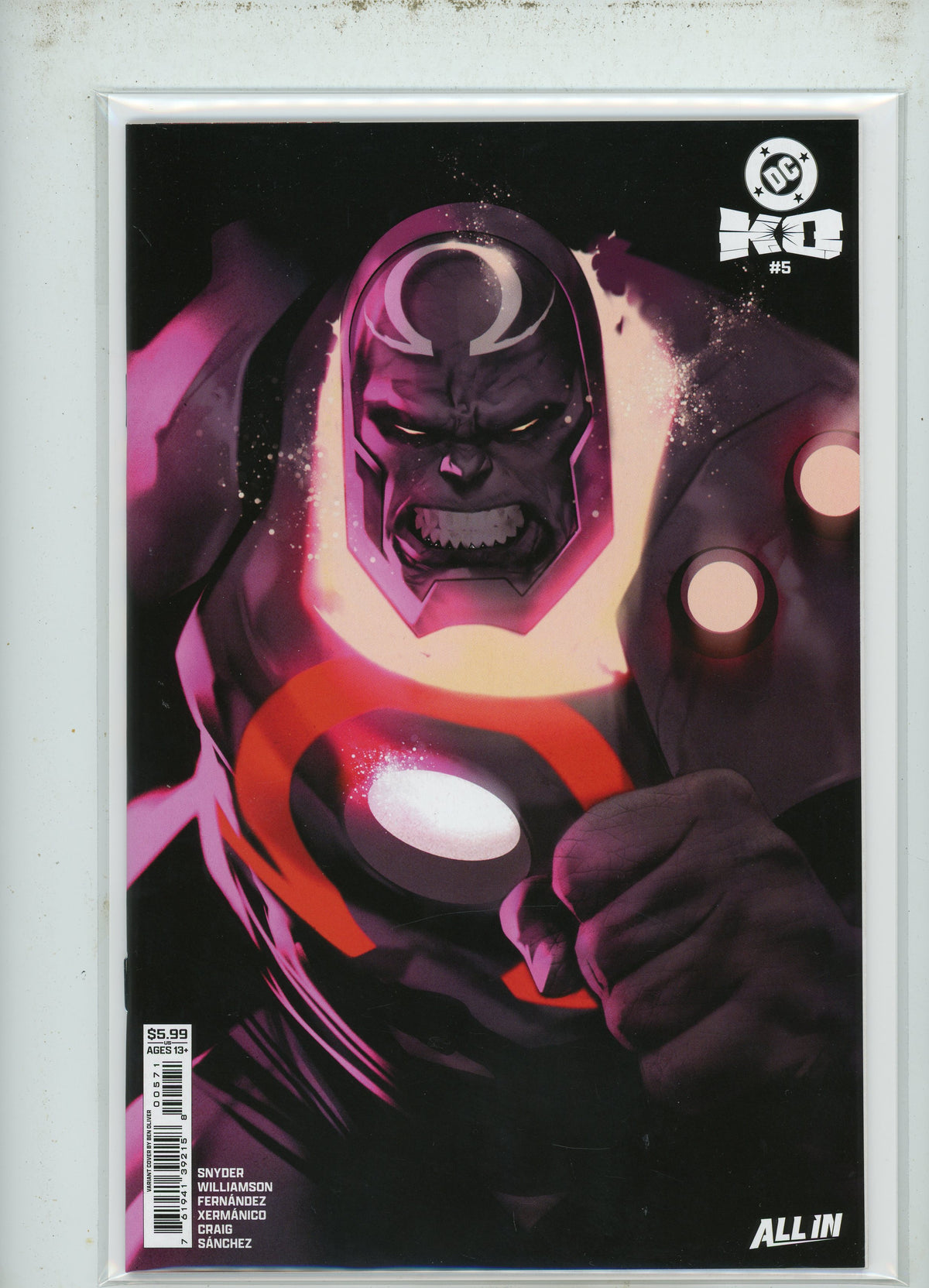 DC KO #5 NM ALL IN VARIANT DARKSEID COVER AWESOME GLOSS