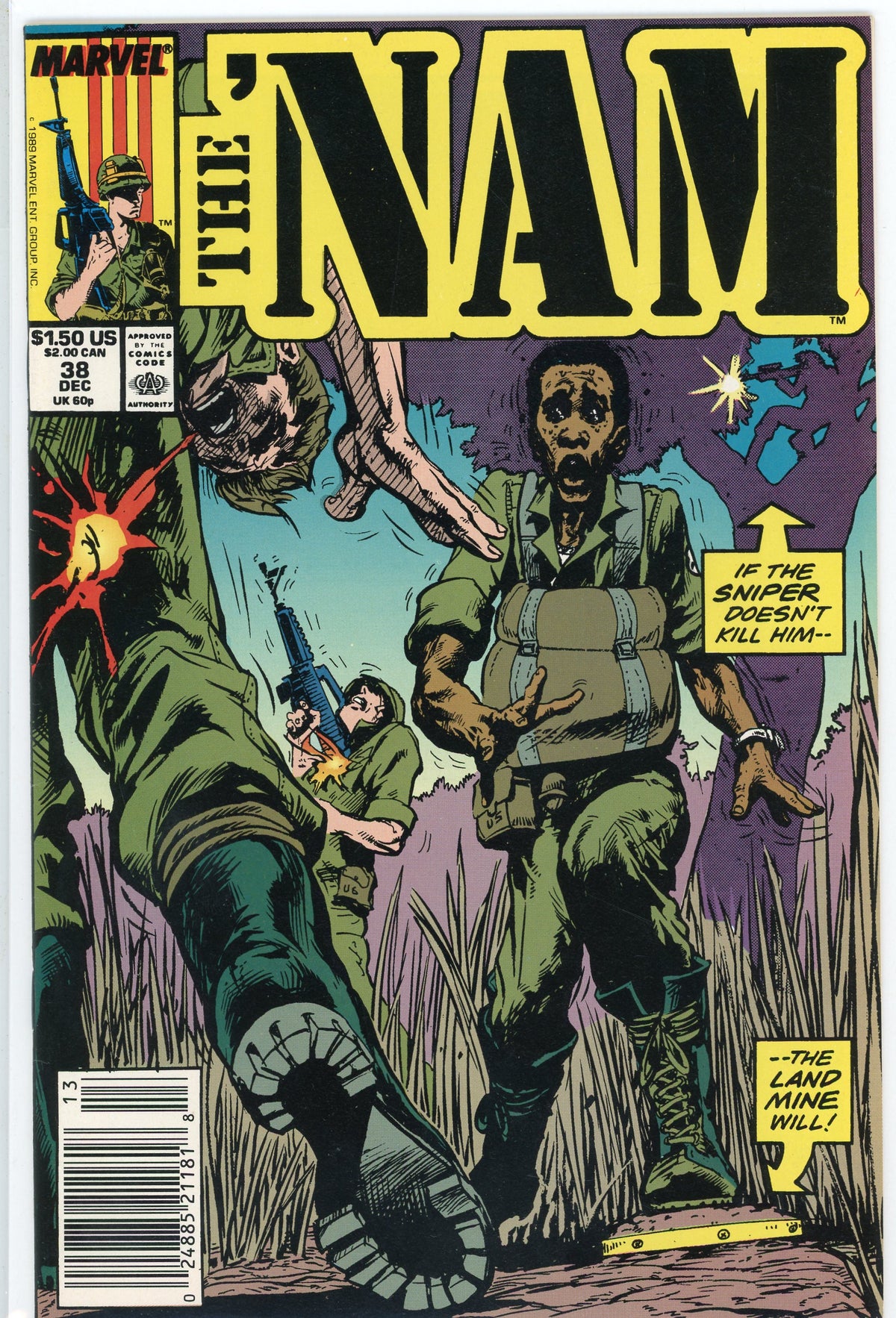 THE NAM #38 NM SUSPENSE LADEN COVER NEWSTAND ED. BRILLIANT GLOSS