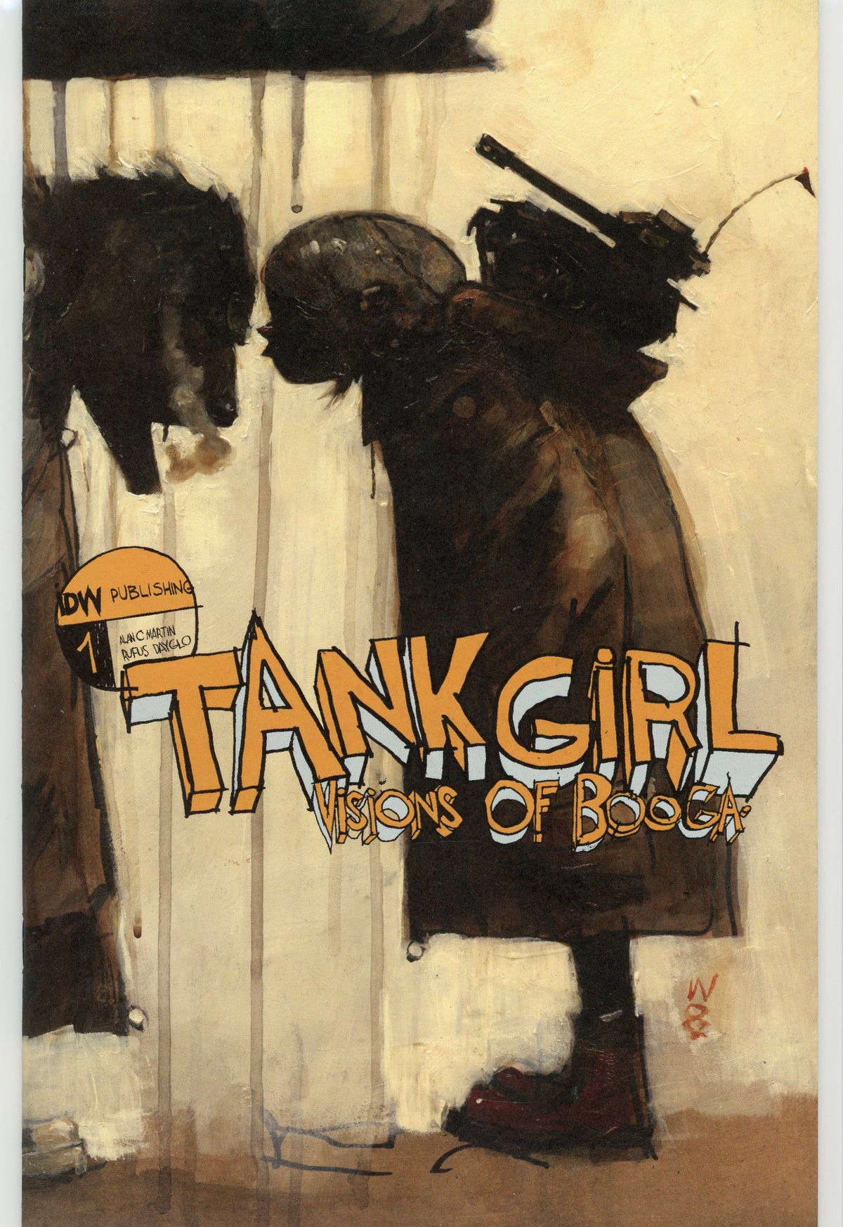 TANK GIRL VISIONS OF BOOGA #1 NM IDW BIZARRE COVER LUSTROUS COLORS