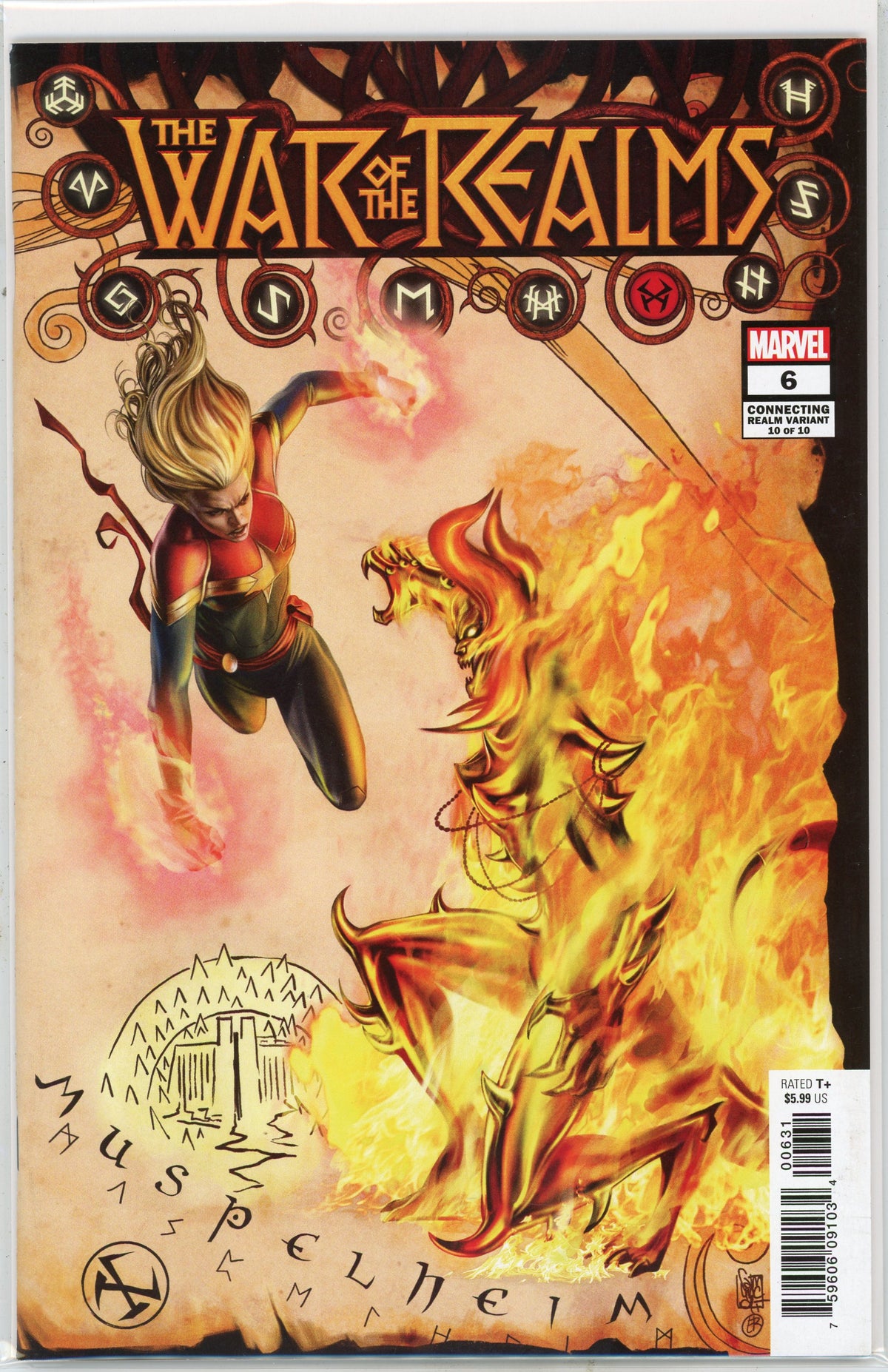 WAR OF THE REALMS #6 NM VARIANT ED. FANTASTIC COVER SWEET GLOSS