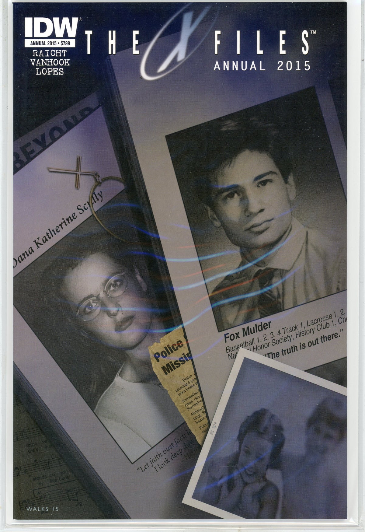 THE X-FILES ANNUAL 2015 NM ICONIC COVER TERRIFIC GLOSSY SHEEN