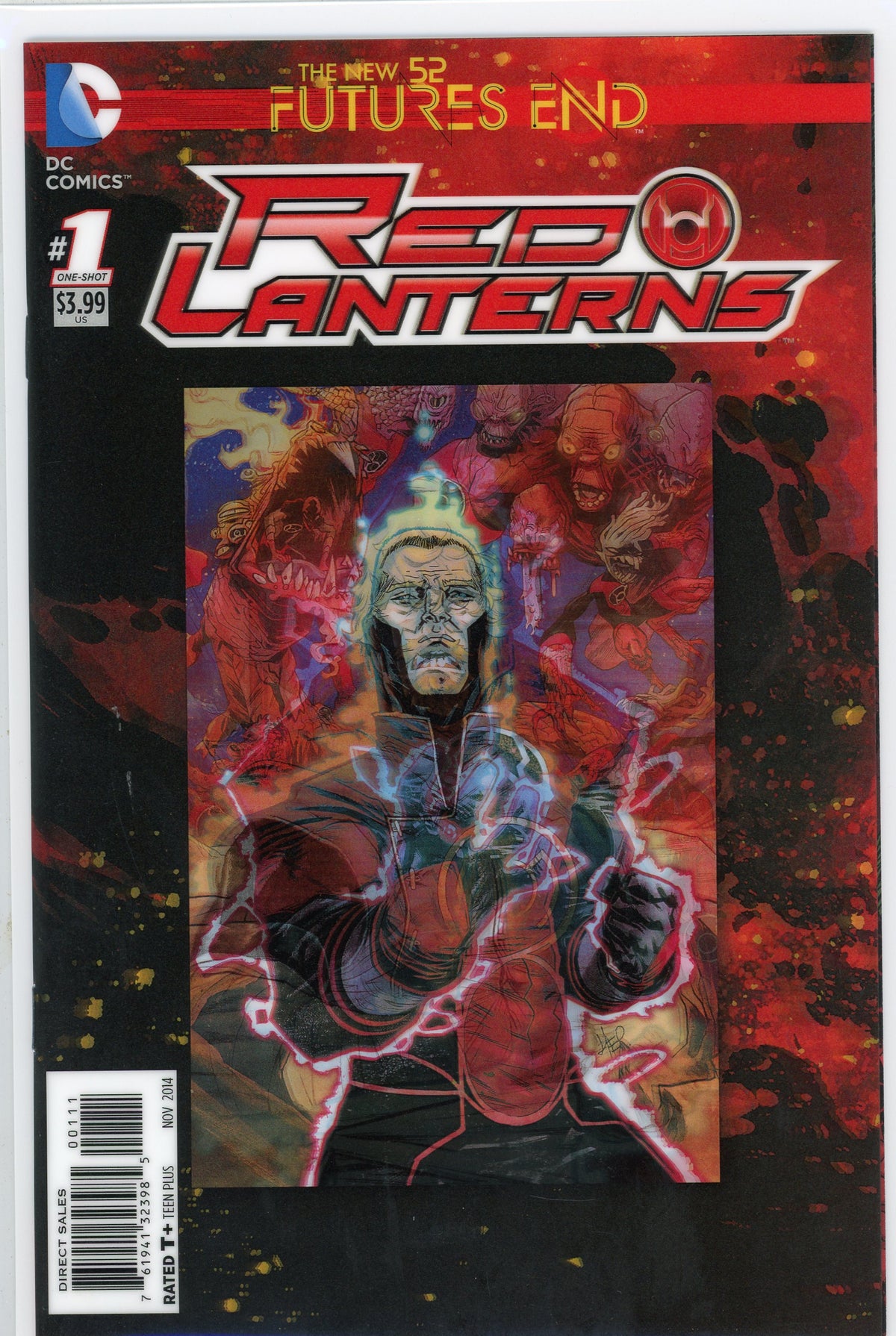 RED LANTERNS #1 NEW 52 NM COSMIC 3D COVER EXCEPTIONAL GLOSS