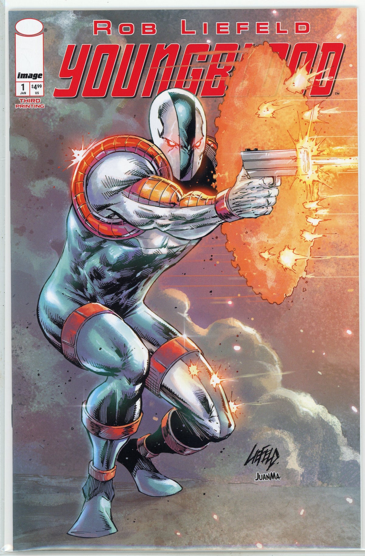 YOUNGBLOOD #1 NM THIRD PRINTING LIEFELD SCINTILLATING COVER GREAT GLOSS