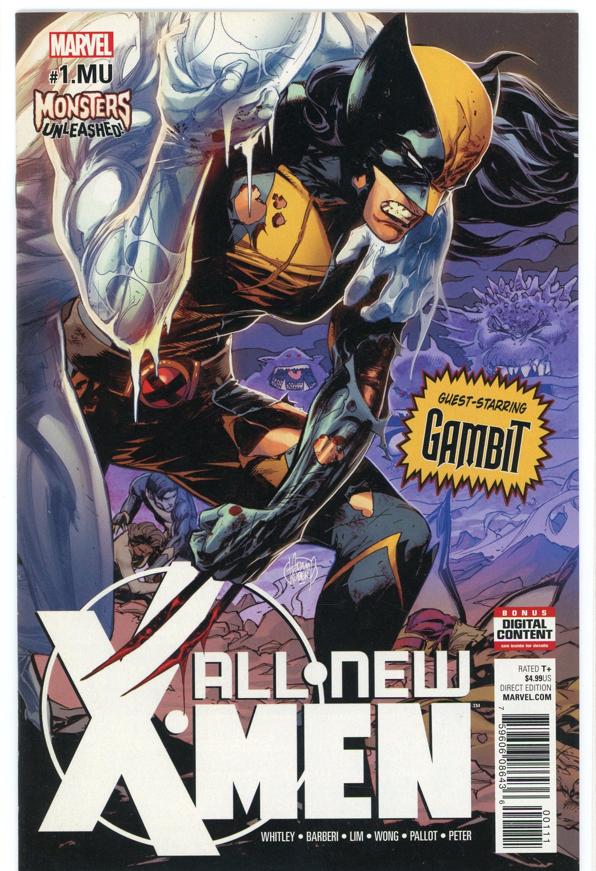 ALL NEW X-MEN #1 NM GAMBIT APP. STUNNING GLOSS ICONIC COVER