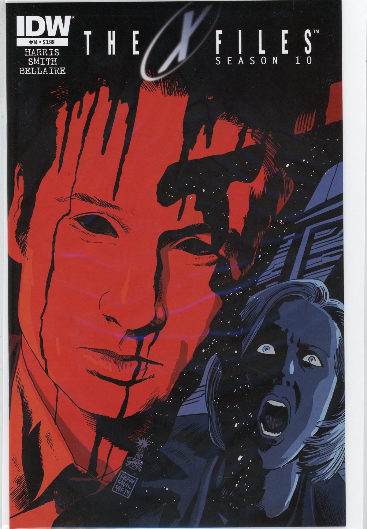 THE X-FILES SEASON 10 #14 NM TERRIFYING COVER VIBRANT HUES
