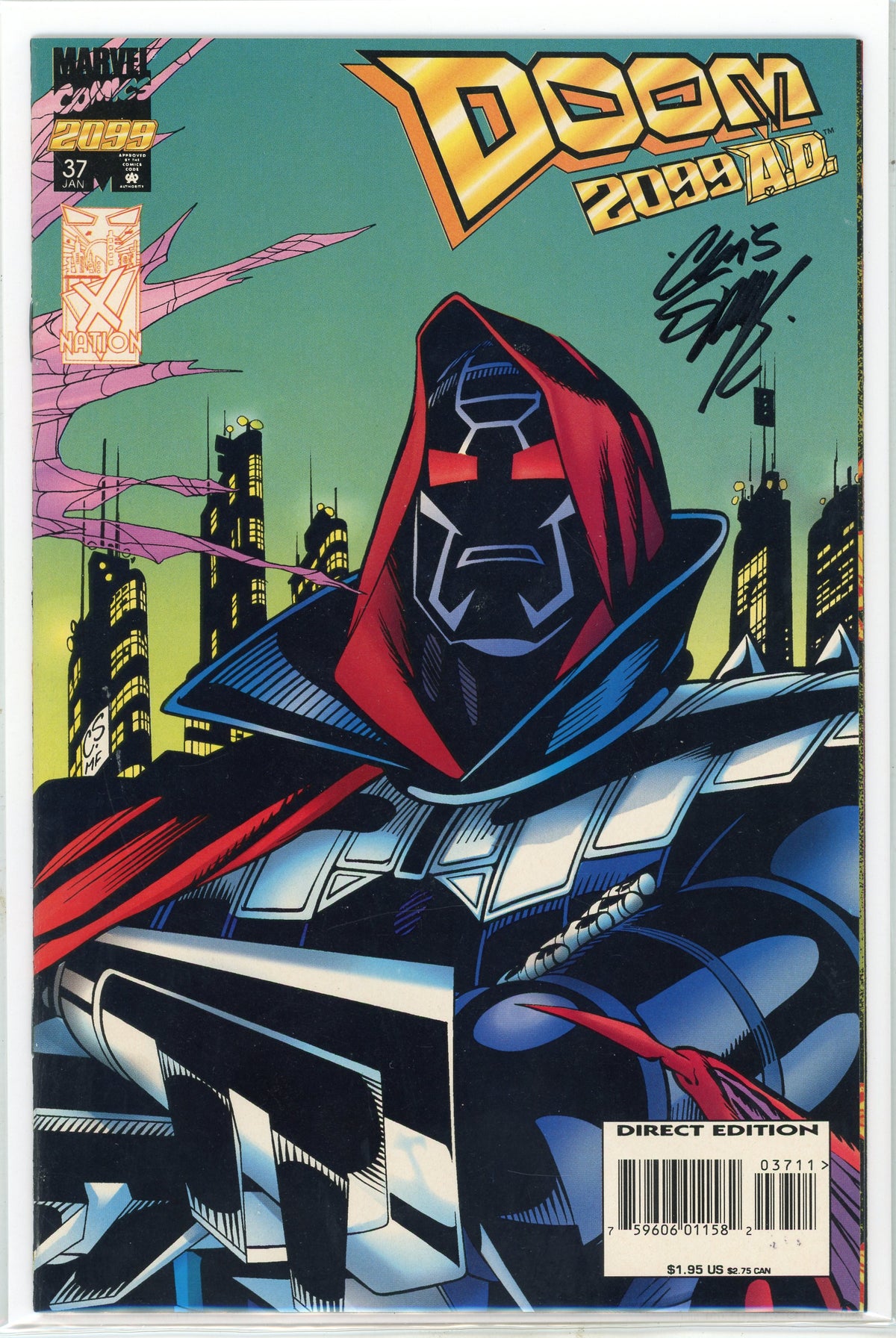 DOOM 2099 AD #37 NM GLOSSY COLORS MAJESTIC COVER
