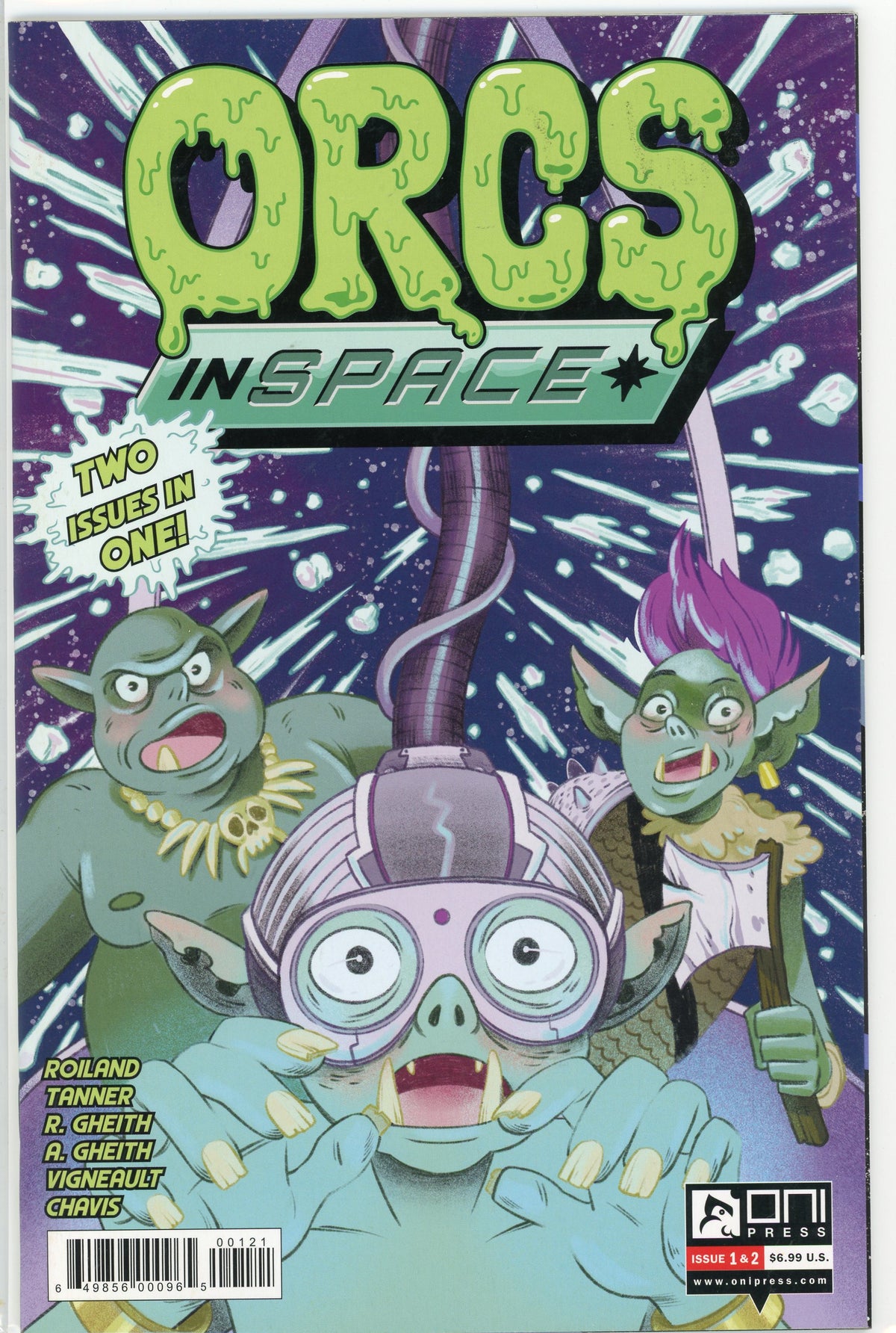 ORCS IN SPACE #1 AND 2 NM FANTABULOUS COVER KILLER GLOSS