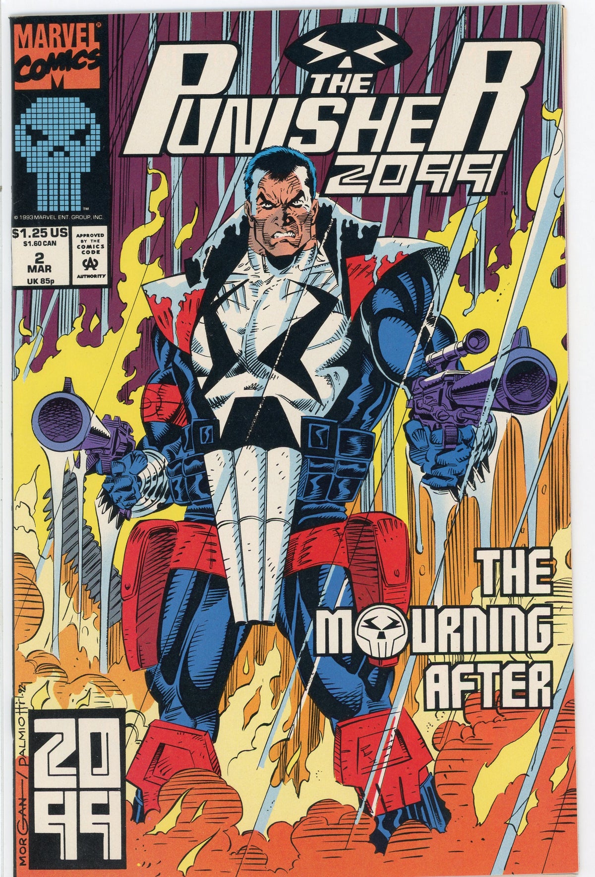 THE PUNISHER 2099 #2 NM INCENDIARY COVER WONDROUS GLOSS