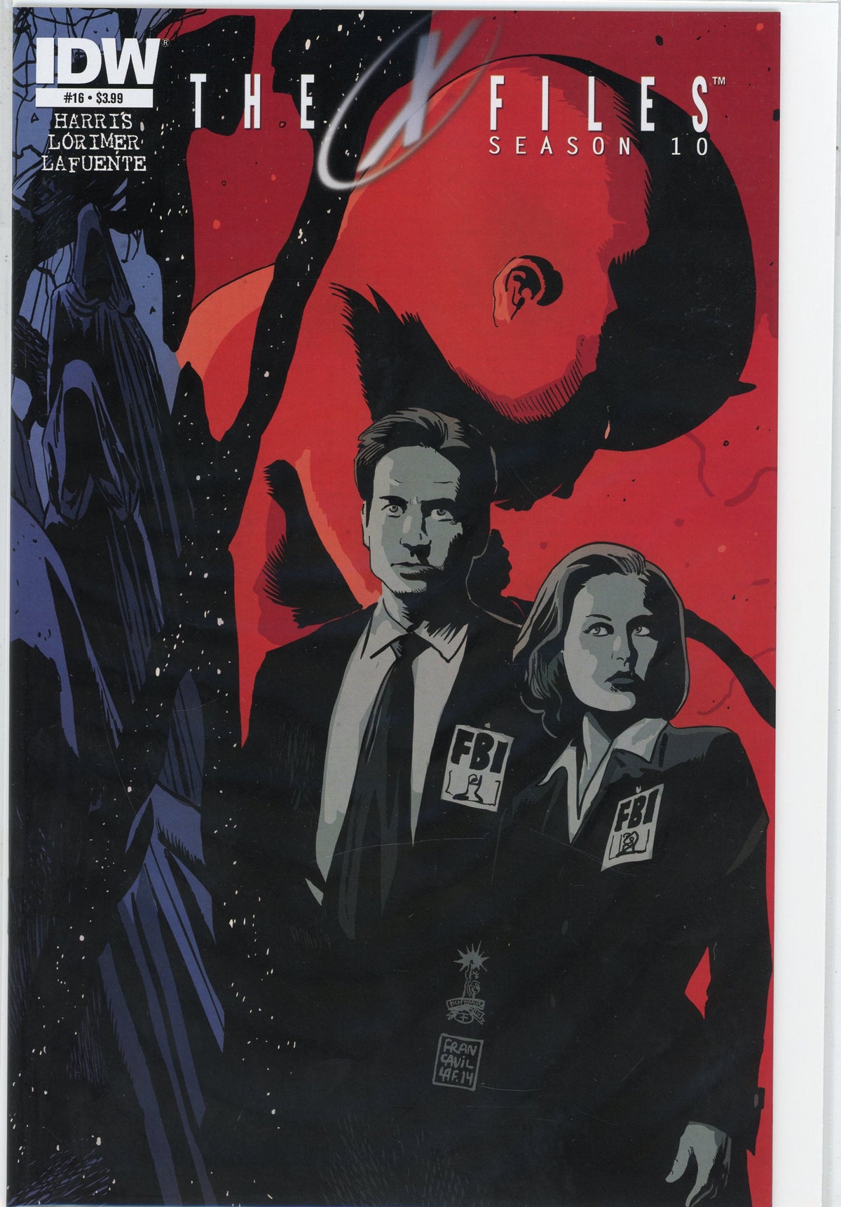 THE X-FILES #16 SEASON 10 NM FANTASTIC COVER LUSTROUS SHEEN