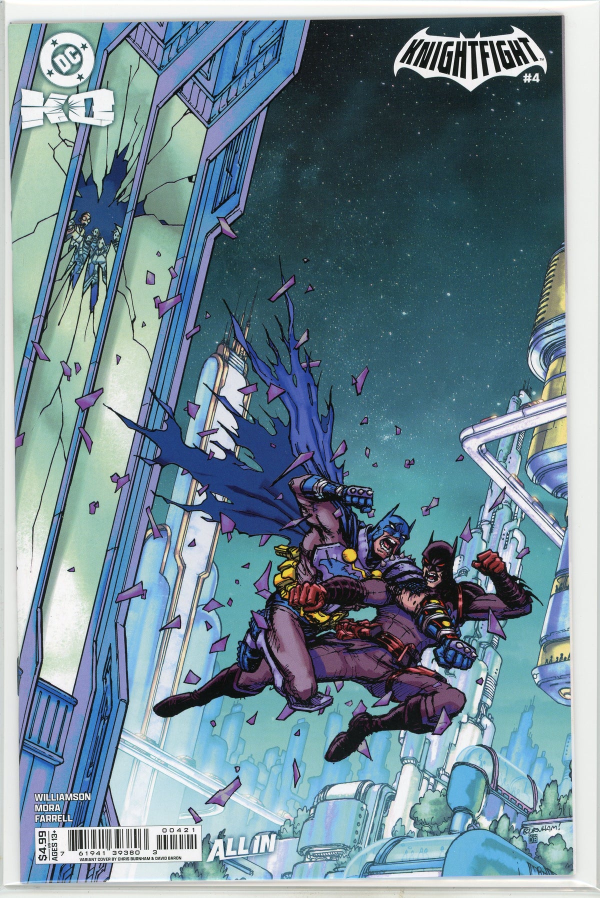 KO KNIGHTFLIGHT #4 NM ALL IN STUNNING BATTLE COVER BRILLIANT SHINE